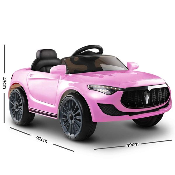 Rigo Kids Electric Ride On Car Toys Cars Headlight Music Remote Control 12V Pink