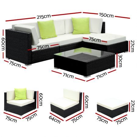 5 Piece Outdoor Furniture Set