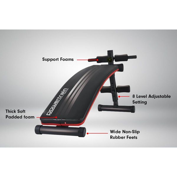 Powertrain Inclined Sit Up Bench Weight Adjustable