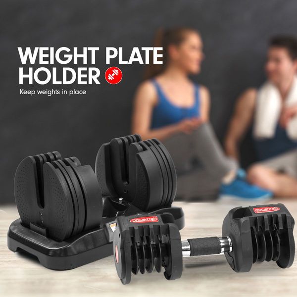 Powertrain 20kg Adjustable Home Gym Dumbbell