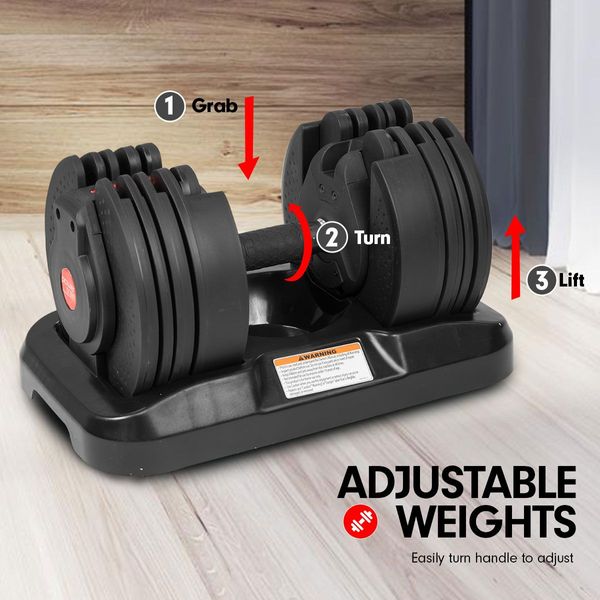 Powertrain 20kg Adjustable Home Gym Dumbbell