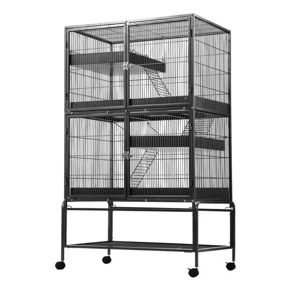 Pet Cat House Rabbit Hutch Ferret Hamster Animal Home Aviary Bird Cage Guinea Pig Chinchilla 4 Levels