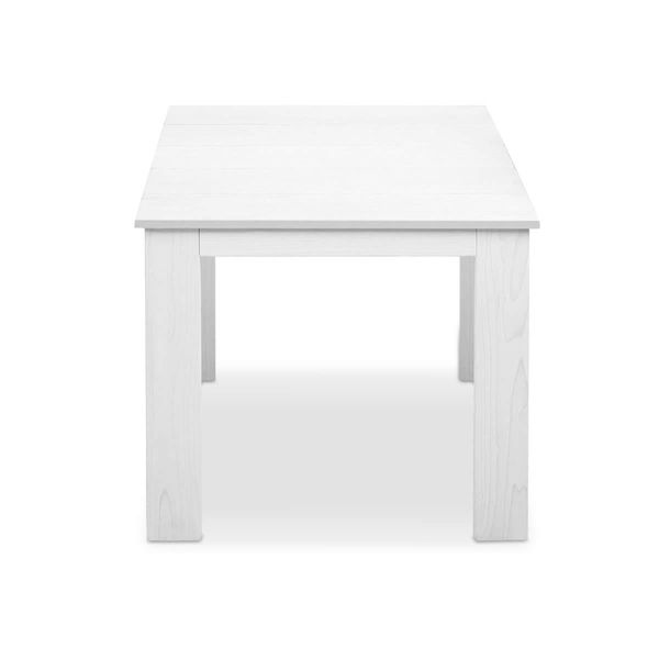 Gardeon Coffee Side Table Wooden Desk Outdoor Furniture Camping Garden White