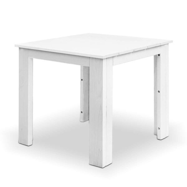 Gardeon Coffee Side Table Wooden Desk Outdoor Furniture Camping Garden White