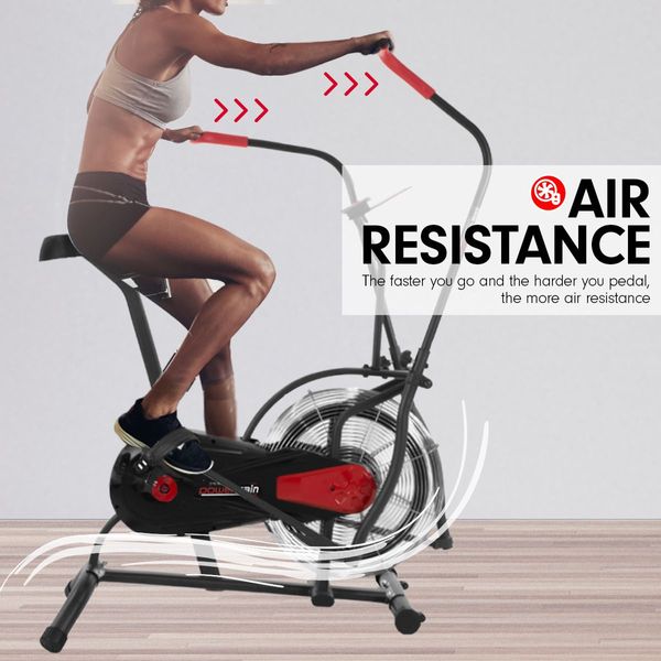 PowerTrain Air Resistance Exercise Spin Fan Bike