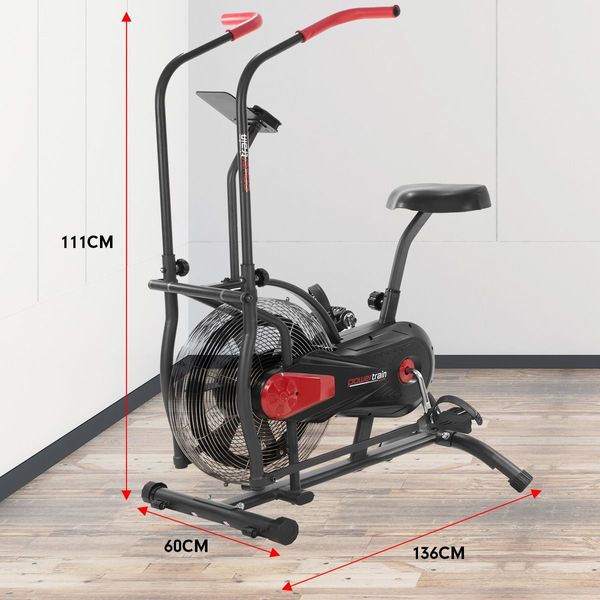 PowerTrain Air Resistance Exercise Spin Fan Bike