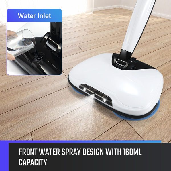 NEW 4 In 1 Electric Wireless Mop Spin Floor Cleaner Sweeper Polisher Scrubber