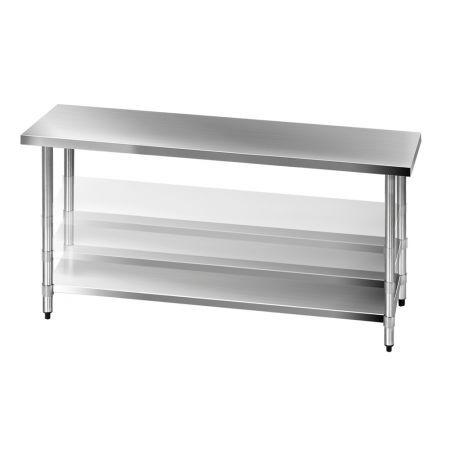 Cefito 610 x 1829mm Commercial Stainless Steel Kitchen Bench