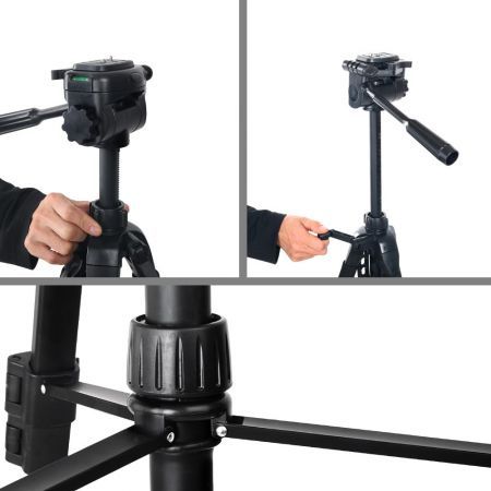 Weifeng Professional Camera Tripod Monopod Stand DSLR Pan Head Mount Flexible