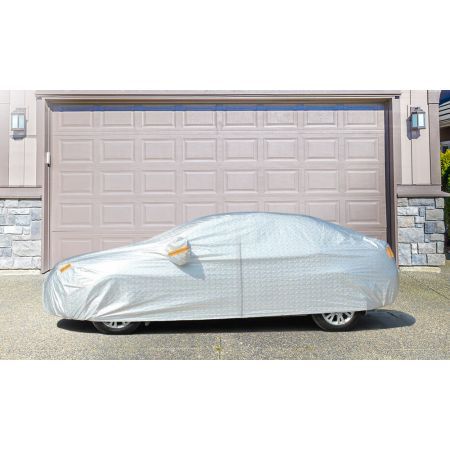 Aluminum Waterproof Car Cover for Large Sedan and Large Hatchback 3XXL