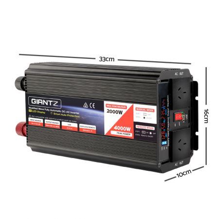 Giantz 12V - 240V Portable Power Inverter