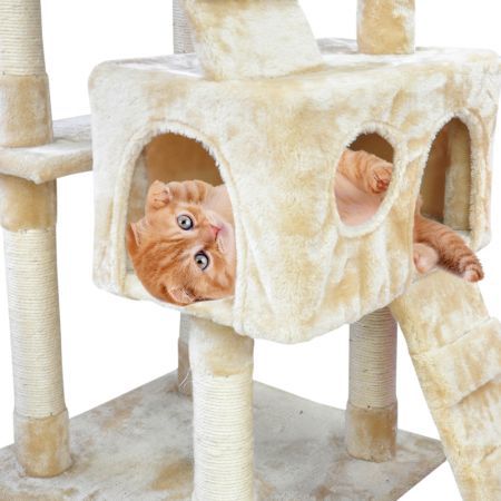Cat Tree Scratching Post Scratcher Grey