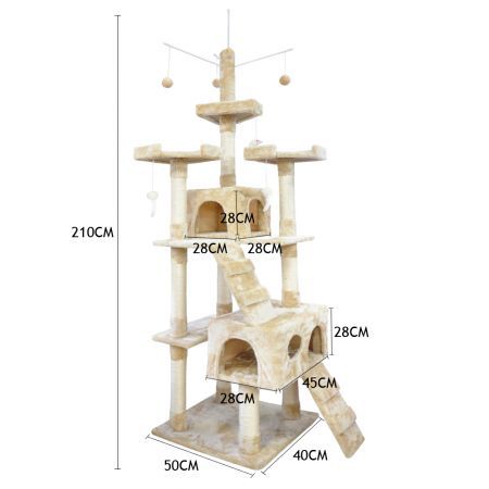 Cat Tree Scratching Post Scratcher Grey