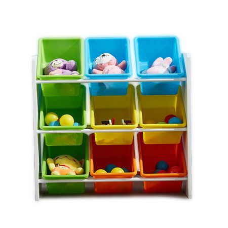 3-Tier Kids Toy Organiser 9 Bins