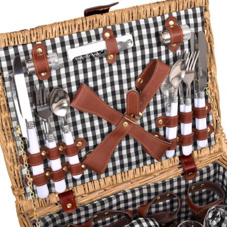 Deluxe 2 Person Picnic Basket Set