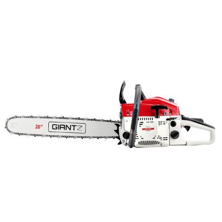 Giantz 58CC Commercial Petrol Chainsaw - Red & White