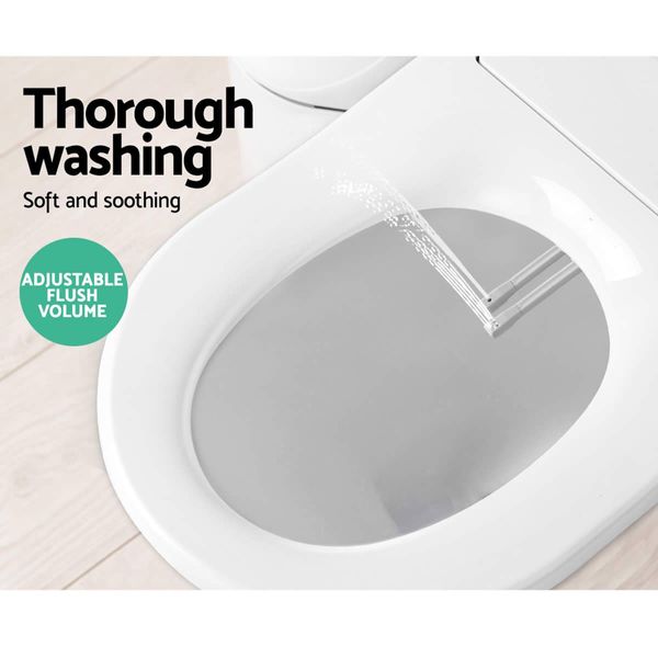 Cefito Electric Bidet Toilet Seat Cover Auto Smart Water Wash Dry Remote Control