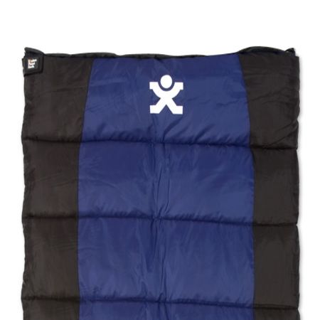EPE Global Buckley Camper Rectangle Right Hand Side Zipped Outdoor Camping Sleeping Bag- Single Black / Navy