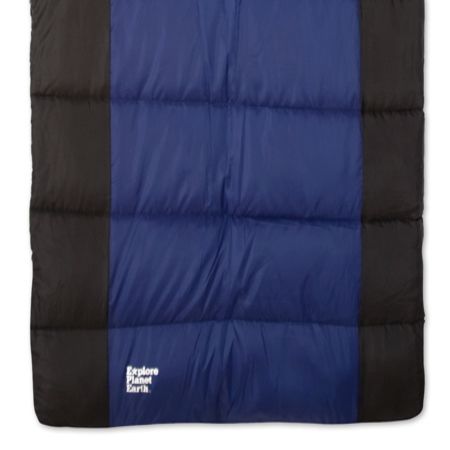 EPE Global Buckley Camper Rectangle Right Hand Side Zipped Outdoor Camping Sleeping Bag- Single Black / Navy