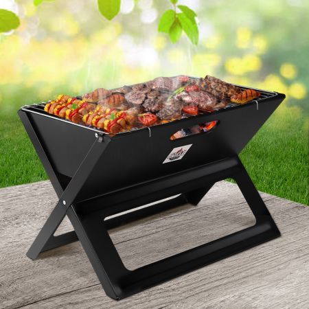 Grillz BBQ Grill Charcoal Smoker Foldable