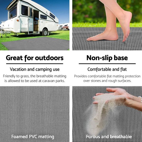 Weisshorn 3M X 2.5M Annex Matting Floor Mats Mesh Caravan Camping Annexe