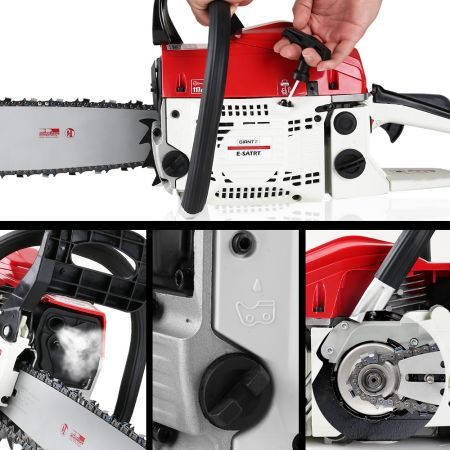 GIANTZ 52cc Commercial Petrol Chainsaw 20 Oregon Bar E-Start Chains Saw Tree