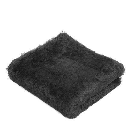 Artiss Ultra Soft Shaggy Rug Large 200x230cm Floor Carpet Anti-slip Area Rugs Black