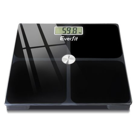 Everfit Bathroom Scales Digital Weighing Scale 180KG Electronic Monitor Tracker