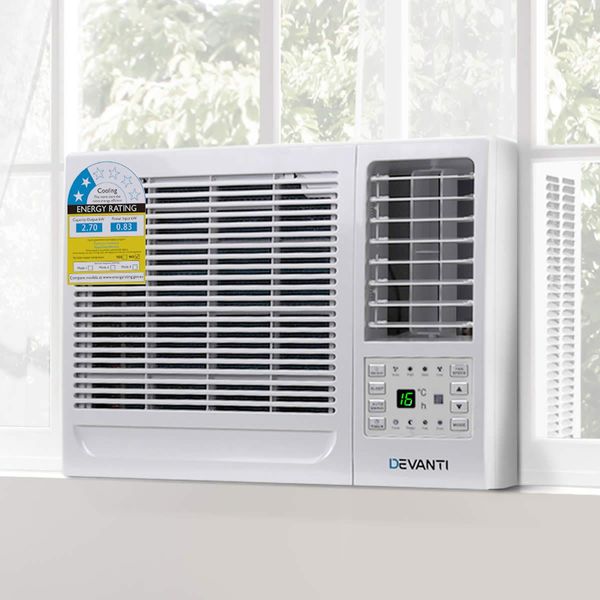 Devanti Window Air Conditioner Portable 2.7kW Wall Cooler Fan