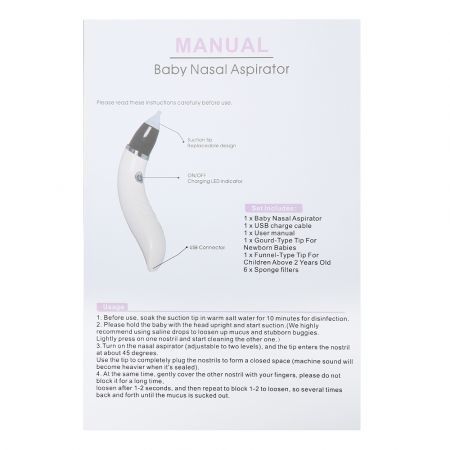 Baby Nasal Aspirator Electric Nose Snot Cleaner