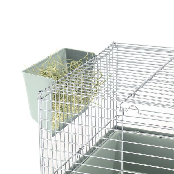 Indoor Rabbit Hutch Cat Cage Bunny Pet Crate Ferret House Small Animal Guinea Pig Metal 2 Levels