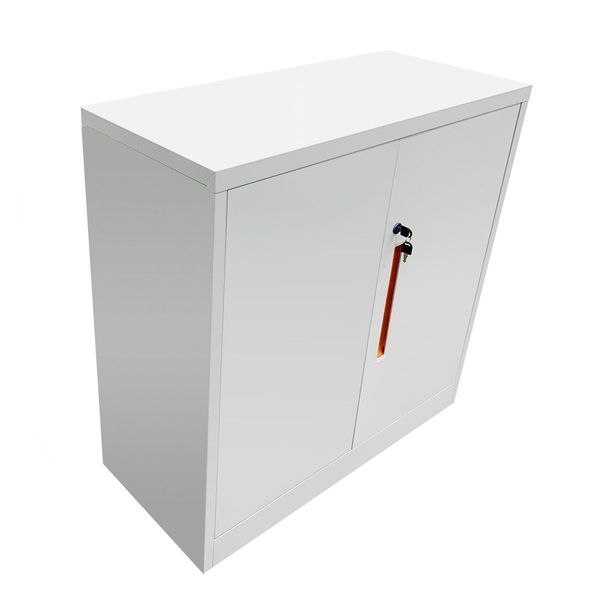 Lockable Metal Filing Cabinet Office Home Furniture File Storage with Adjustable Shelves-90CM