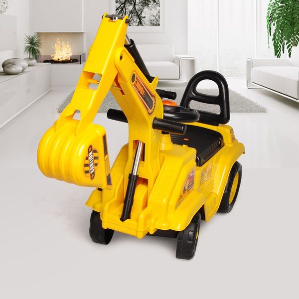 Kids Excavator Ride On Digger Toy Children Bulldozer Loader Car