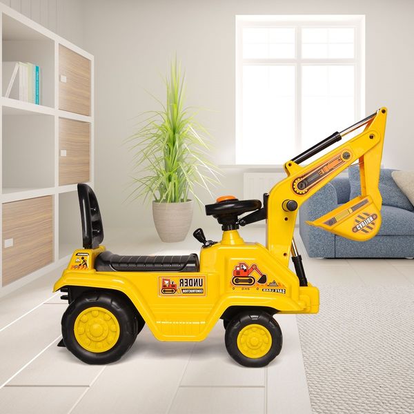 Kids Excavator Ride On Digger Toy Children Bulldozer Loader Car