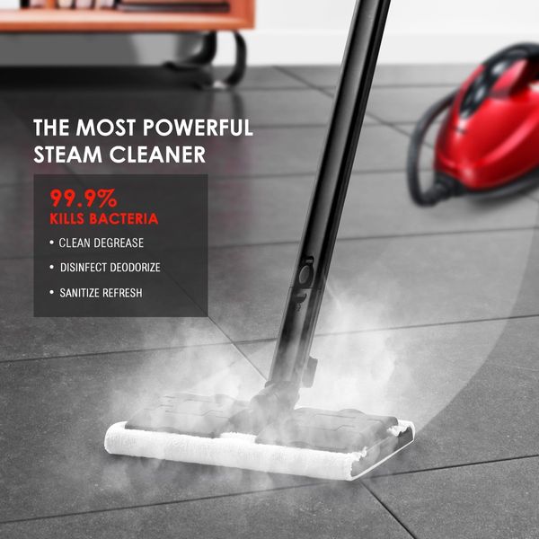 Maxkon 1.5L Steam Cleaner Mop 13-in-1 High Pressure Floor Window Carpet Steamer