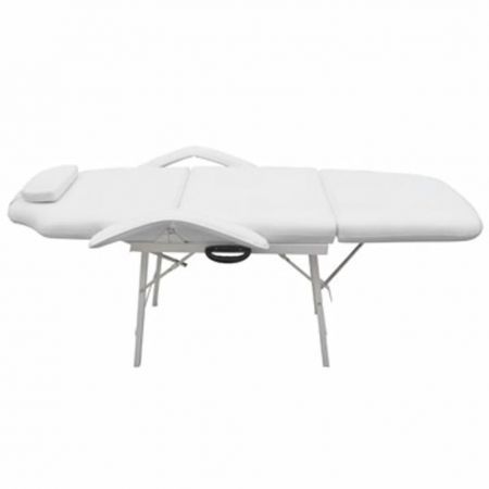 Treatment chair adjustable back- and footrest white