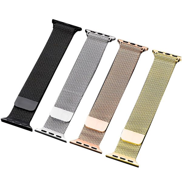 Fine Stainless Steel Mesh Apple Watch iWatch Band 38mm 40mm 42mm 44mm Compatible