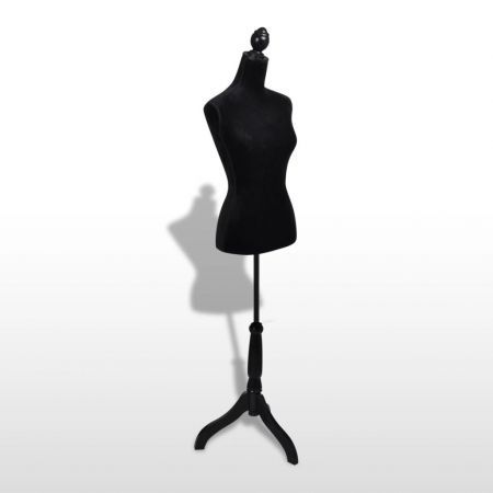 Ladies Bust Display Black Female Mannequin Female Dress Form