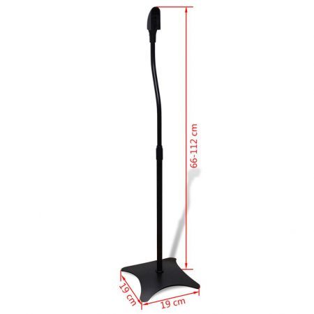 Universal Speaker Stand 2 pcs Black