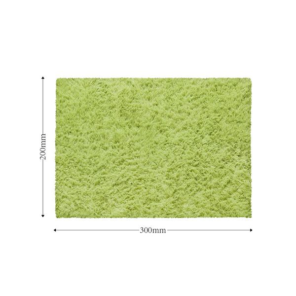 200x300cm Fluffy Shaggy Area Rug Large Green Carpet Home Bedroom Anti-Slip Floor Mat