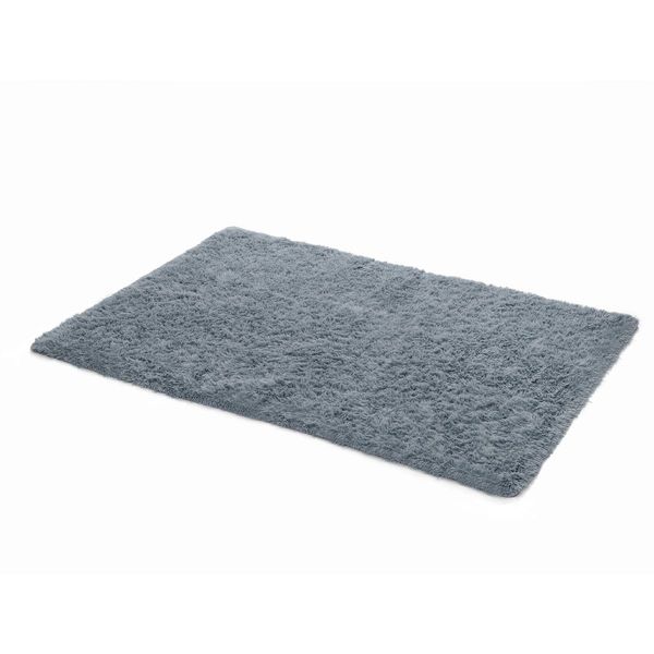 200x300cm Fluffy Shaggy Area Rug Large Grey Carpet Home Bedroom Anti-Slip Floor Mat