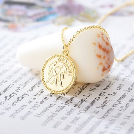 S925 silver coin pendant necklace