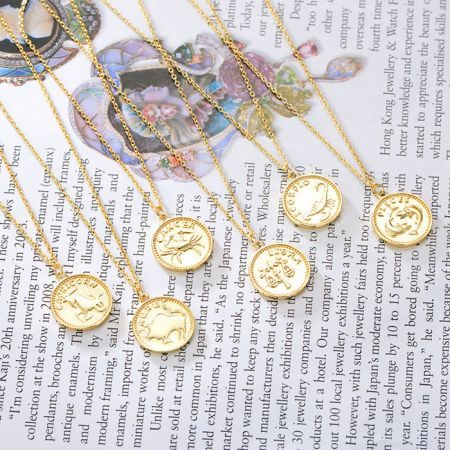 S925 silver coin pendant necklace