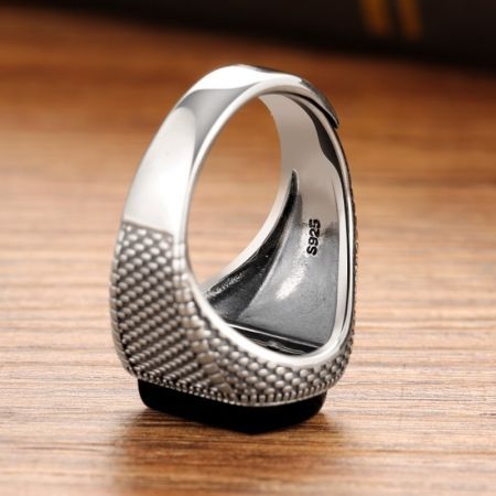 S925 sterling silver Gothic ring