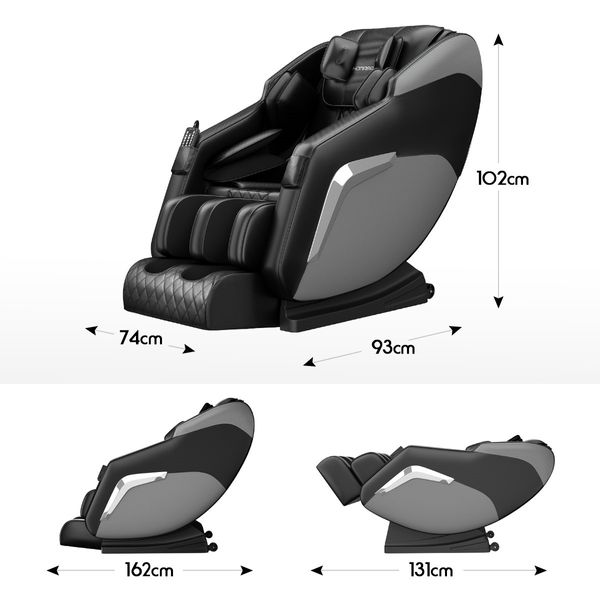 HOMASA Black Full body Massage Chair Zero Gravity Recliner