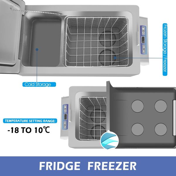 New 55L Portable Fridge Freezer Cooler 12V/24V/240V Caravan Boat Camping Fridge