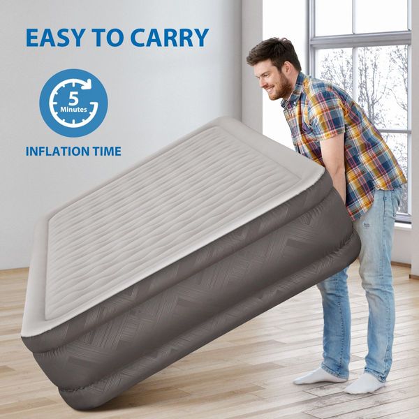 Bestway Queen Size Air Bed Inflatable Mattress with Built-in Pump