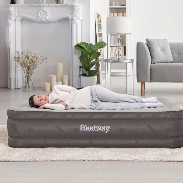 Bestway Queen Size Air Bed Inflatable Mattress with Built-in Pump