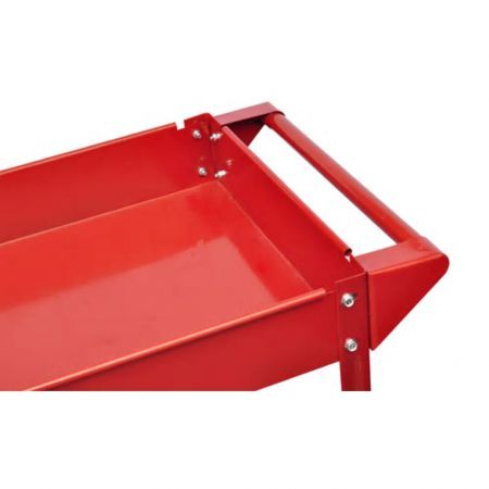 2 x Workshop Tool Trolley 100 kg 2 Shelves