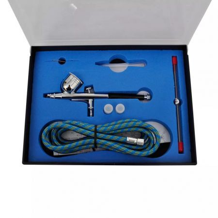 Airbrush compressor set with 3 pistols 310 x 150 x 310 mm